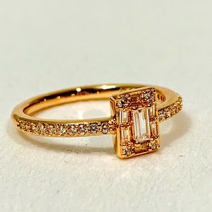Pandora rose gold ring luminous Ice ring 187541cz
